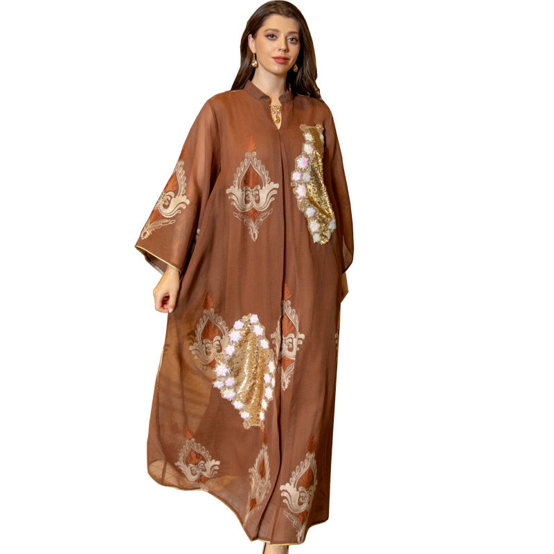 KTX-8129432846552 1011 Latest Netflix Style Popular Fashion Temperament Women's Clothing Kaftan