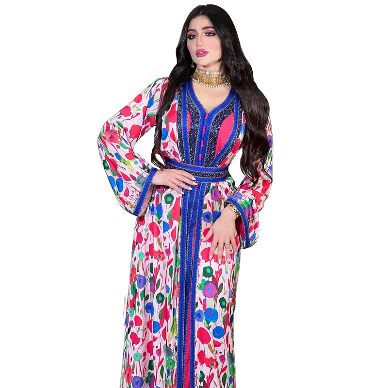 KTX-8130032271576 2024 Latest Netflix Style Popular Fashion Temperament Women's Clothing Kaftan