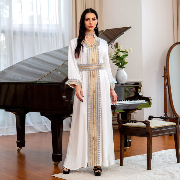 KTX-8130032074968 2024 Latest Netflix Style Popular Fashion Temperament Women's Clothing Kaftan