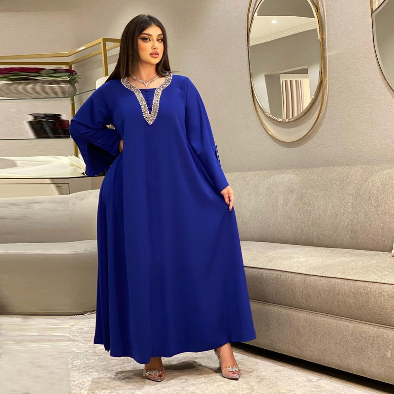 KTX-8130031321304 2024 Latest Netflix Style Popular Fashion Temperament Women's Clothing Kaftan