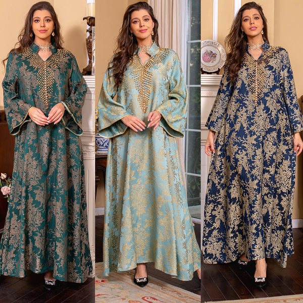 KTX-8129432322264 1006 Latest Netflix Style Popular Fashion Temperament Women's Clothing Kaftan