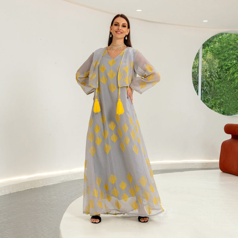 KTX-8129434583256 1029 Latest Netflix Style Popular Fashion Temperament Women's Clothing Kaftan