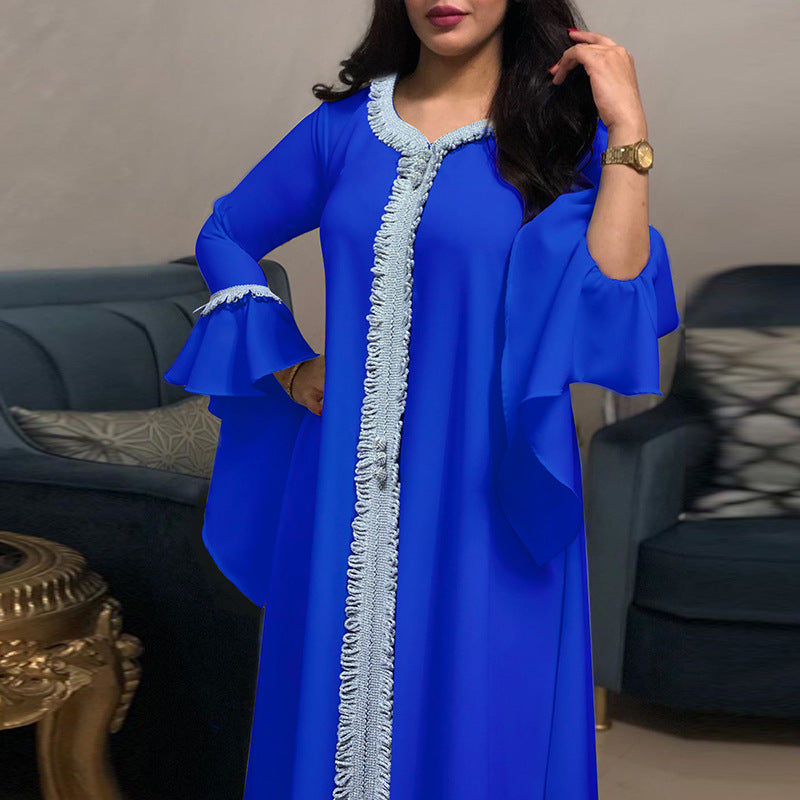 KTX-8129432092888 1004 Latest Netflix Style Popular Fashion Temperament Women's Clothing Kaftan