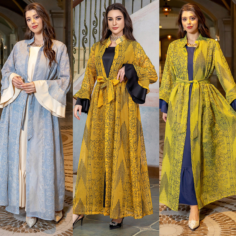 KTX-8130034958552 2024 Latest Netflix Style Popular Fashion Temperament Women's Clothing Kaftan