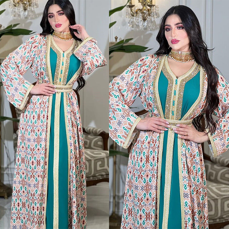 KTX-8130026963160 1087 Latest Netflix Style Popular Fashion Temperament Women's Clothing Kaftan