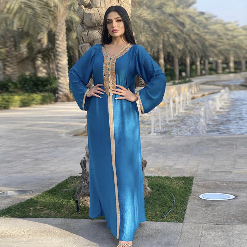 KTX-8130025128152 1077 Latest Netflix Style Popular Fashion Temperament Women's Clothing Kaftan