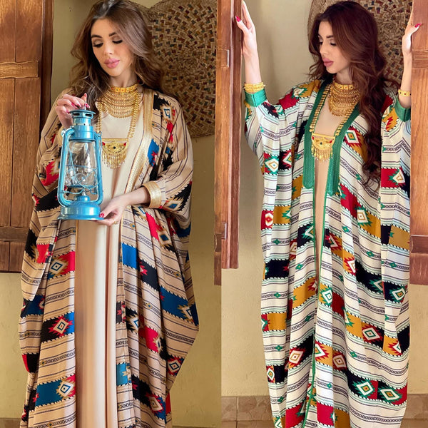 KTX-8129433075928 1013 Latest Netflix Style Popular Fashion Temperament Women's Clothing Kaftan