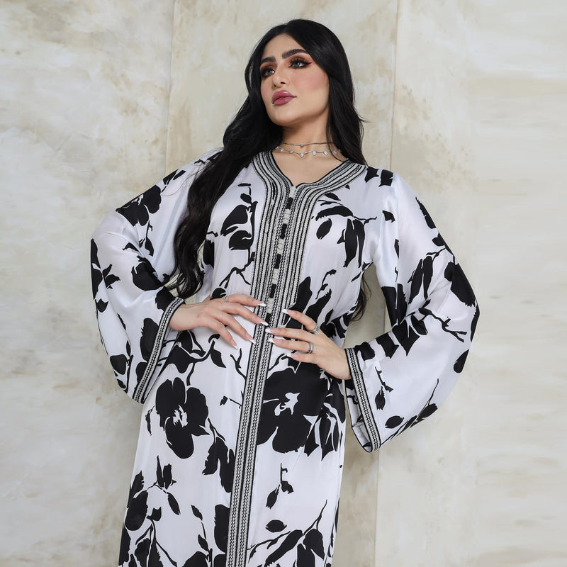 KTX-8129433305304 1015 Latest Netflix Style Popular Fashion Temperament Women's Clothing Kaftan