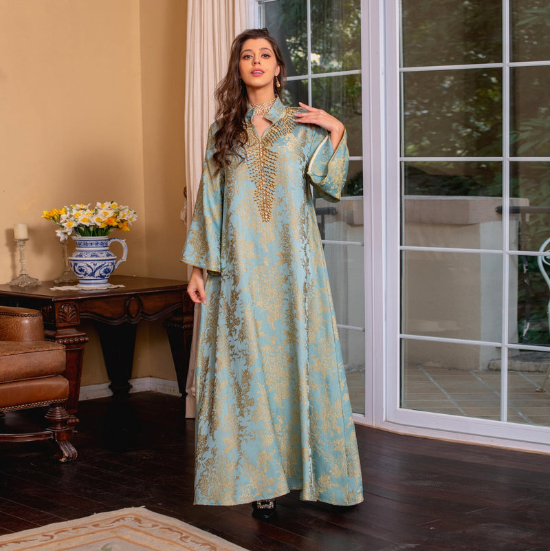 KTX-8129432322264 1006 Latest Netflix Style Popular Fashion Temperament Women's Clothing Kaftan