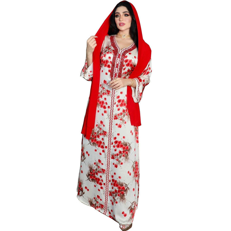 KTX-8130022932696 1068 Latest Netflix Style Popular Fashion Temperament Women's Clothing Kaftan