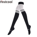 Findcool Professional Compression Socks Over Knee High Long Tube Women's Marathon Running Fitness Riding Dance Sports Stockings