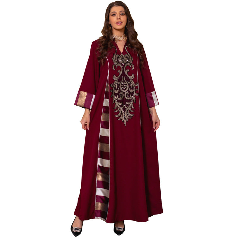 KTX-8130022342872 1066 Latest Netflix Style Popular Fashion Temperament Women's Clothing Kaftan