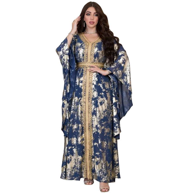 KTX-8129436418264 1051 Latest Netflix Style Popular Fashion Temperament Women's Clothing Kaftan