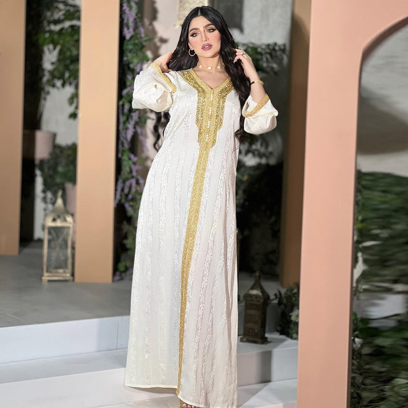 KTX-8129424097496 KT-12-28-2002 Latest Netflix Style Popular Fashion Temperament Women's Clothing Kaftan