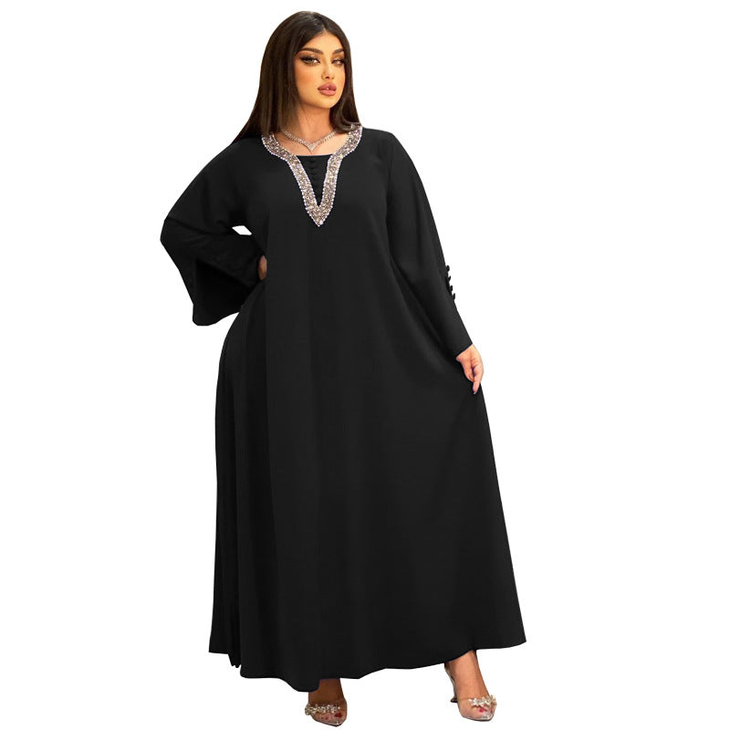 KTX-8130031321304 2024 Latest Netflix Style Popular Fashion Temperament Women's Clothing Kaftan