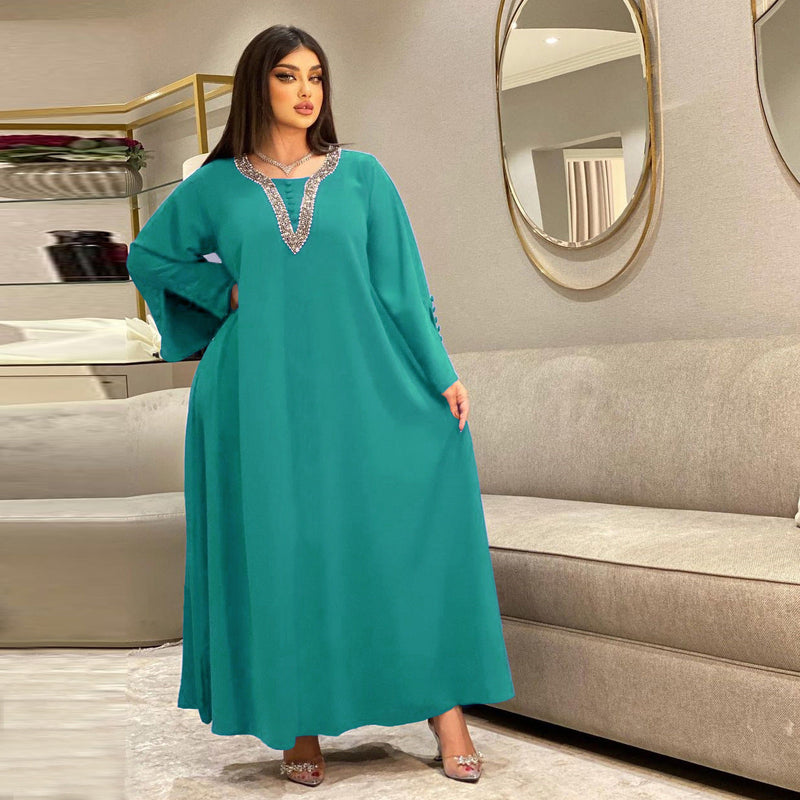 KTX-8130031321304 2024 Latest Netflix Style Popular Fashion Temperament Women's Clothing Kaftan