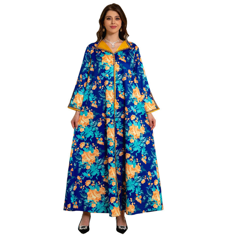 KTX-8129433829592 1022 Latest Netflix Style Popular Fashion Temperament Women's Clothing Kaftan