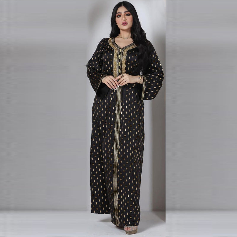 KTX-8130031911128 2024 Latest Netflix Style Popular Fashion Temperament Women's Clothing Kaftan