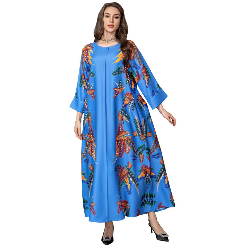 KTX-8129435795672 1043 Latest Netflix Style Popular Fashion Temperament Women's Clothing Kaftan