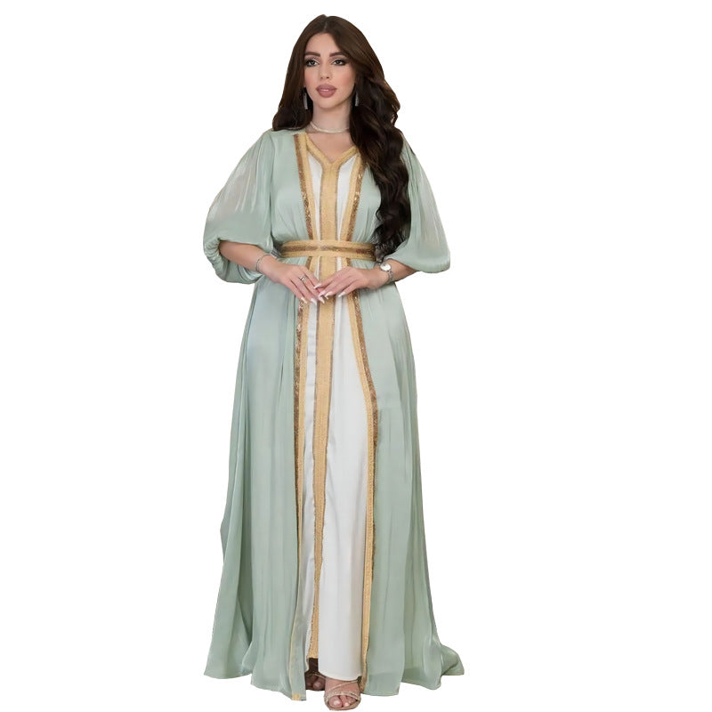 KTX-8129431863512 1003 Latest Netflix Style Popular Fashion Temperament Women's Clothing Kaftan