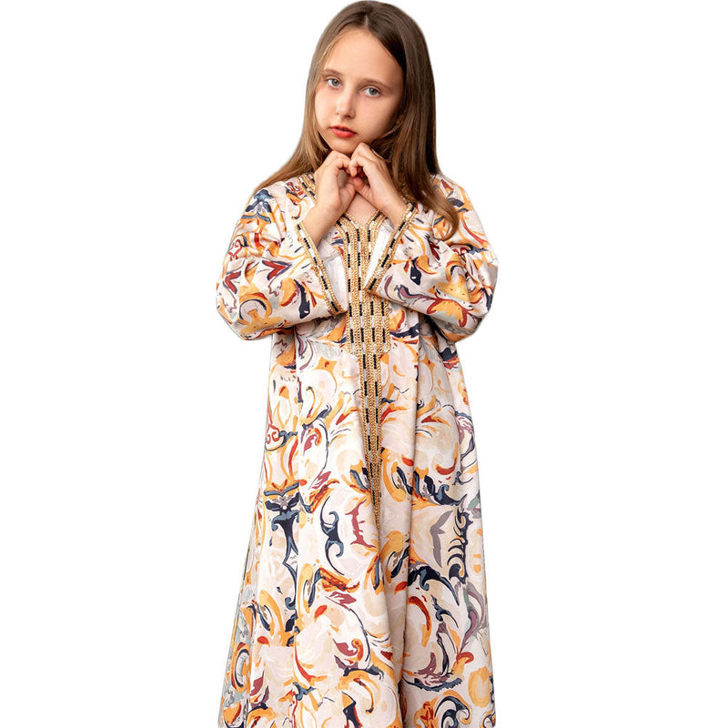 KTX-8129437335768 1057 Latest Netflix Style Popular Fashion Temperament Women's Clothing Kaftan