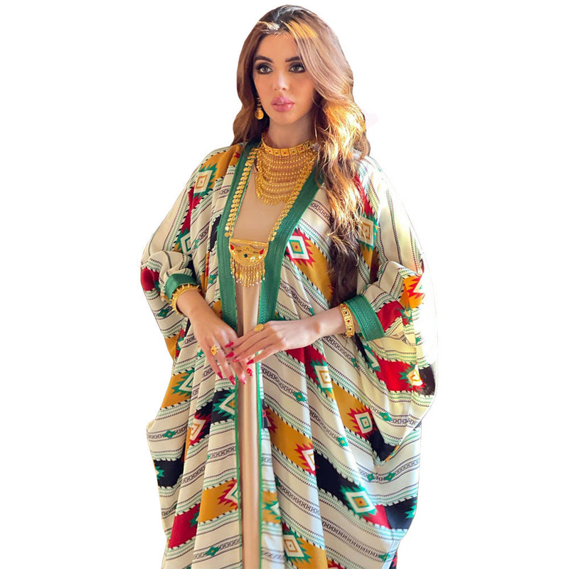 KTX-8129433075928 1013 Latest Netflix Style Popular Fashion Temperament Women's Clothing Kaftan