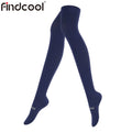 Findcool Professional Compression Socks Over Knee High Long Tube Women's Marathon Running Fitness Riding Dance Sports Stockings