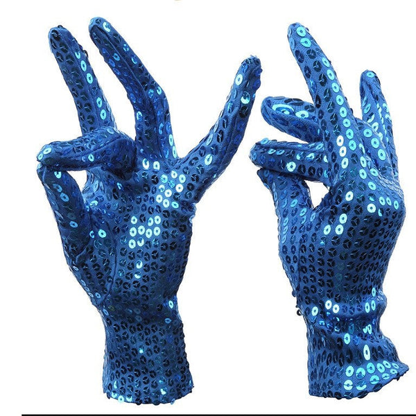 European and American performance sequin gloves adult dance stage night dance gloves michael jackson gloves