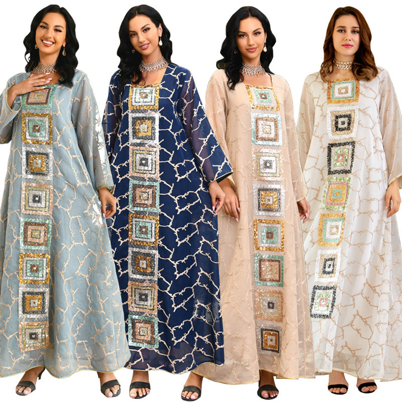 KTX-8130025259224 1078 Latest Netflix Style Popular Fashion Temperament Women's Clothing Kaftan