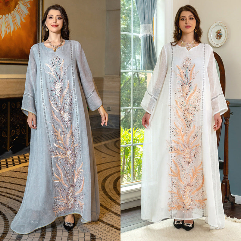 KTX-8130038038744 2024 Latest Netflix Style Popular Fashion Temperament Women's Clothing Kaftan