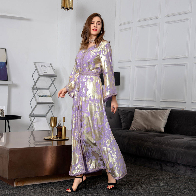 KTX-8130038202584 2024 Latest Netflix Style Popular Fashion Temperament Women's Clothing Kaftan