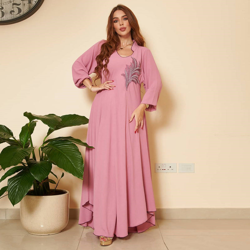 KTX-8130036793560 2024 Latest Netflix Style Popular Fashion Temperament Women's Clothing Kaftan