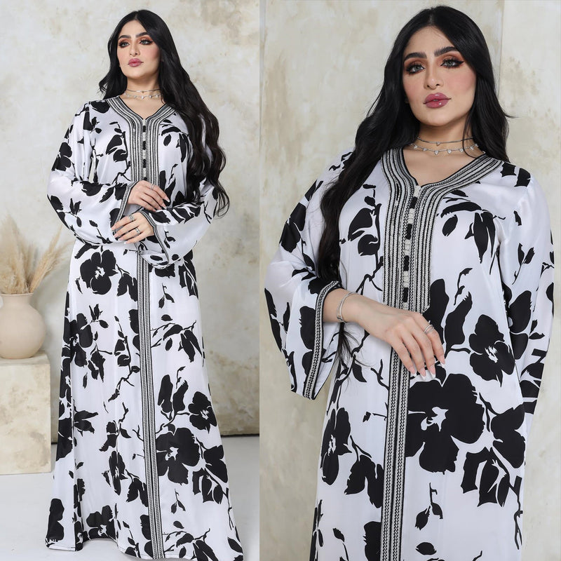 KTX-8129433305304 1015 Latest Netflix Style Popular Fashion Temperament Women's Clothing Kaftan