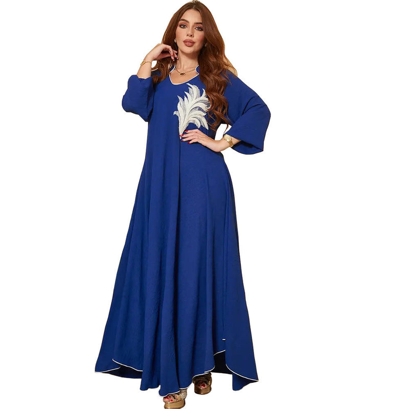 KTX-8130036793560 2024 Latest Netflix Style Popular Fashion Temperament Women's Clothing Kaftan