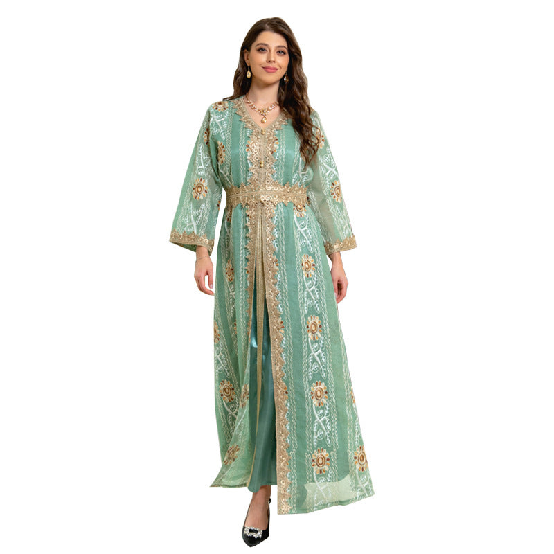 KTX-8129434943704 1032 Latest Netflix Style Popular Fashion Temperament Women's Clothing Kaftan