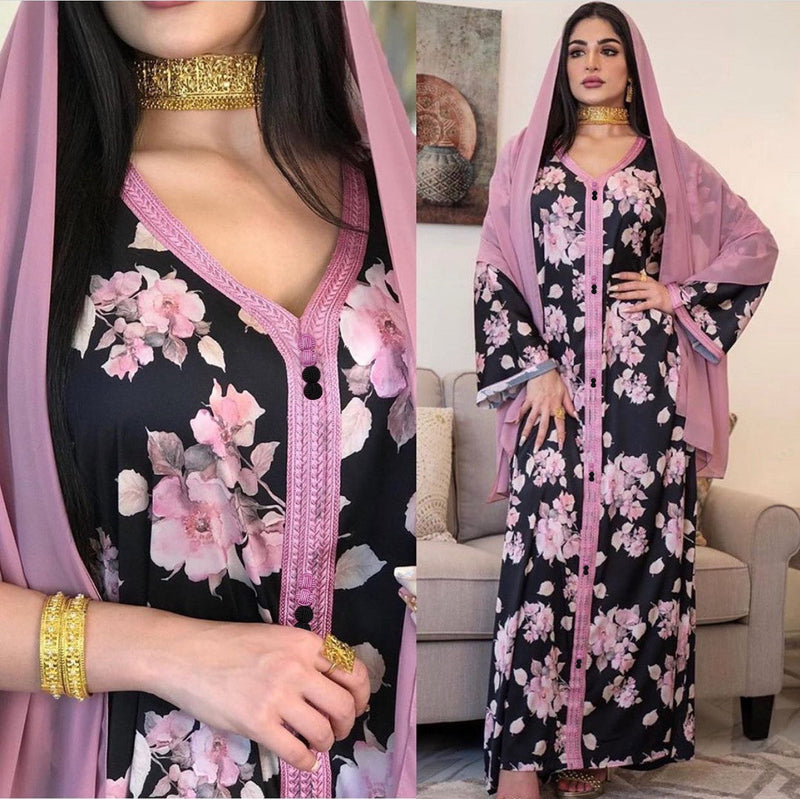 KTX-8130024341720 1071 Latest Netflix Style Popular Fashion Temperament Women's Clothing Kaftan