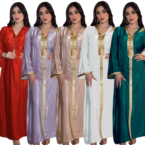 KTX-8129419182296 KT-12-28-1002 Latest Netflix Style Popular Fashion Temperament Women's Clothing Kaftan