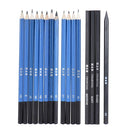 32pcs/Set Professional Drawing Sketch Pencil Kit Including Sketch Pencils Graphite & Charcoal Pencils Sticks Erasers Sharpeners with Carrying Bag for Art Supplies Students