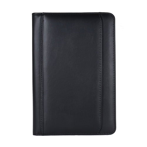 Portable Business Portfolio Padfolio Folder Document Case Organizer A5 PU Leather with Business Card Holder Memo Note Pad