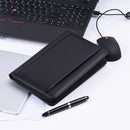 Portable Business Portfolio Padfolio Folder Document Case Organizer A5 PU Leather with Business Card Holder Memo Note Pad