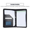 Portable Business Portfolio Padfolio Folder Document Case Organizer A5 PU Leather with Business Card Holder Memo Note Pad