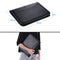 Multifunctional Professional Business Portfolio Padfolio Folder Document Case Organizer A4 PU Leather Zippered Closure with Business Card Holder Memo Note Pad