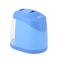 Automatic Electric Pencil Sharpener Battery or USB Powered with 3 Graphite Point Tip Modes for Home School Classroom Student Artist Crafts Kids Blue