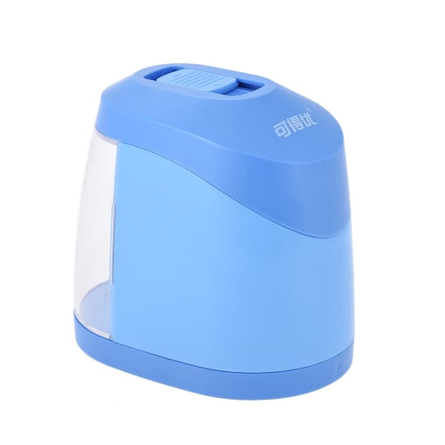 Automatic Electric Pencil Sharpener Battery or USB Powered with 3 Graphite Point Tip Modes for Home School Classroom Student Artist Crafts Kids Blue