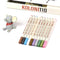 10pcs/set Metallic Color Marker Pen Marking Highlighting with Fine Tip for Photo Album DIY School Office Supplies