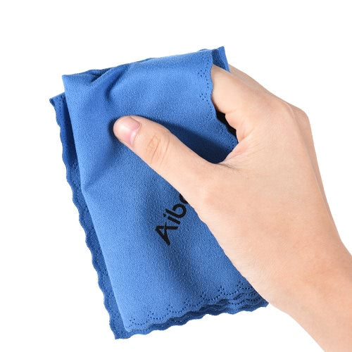 Aibecy Multipurpose Microfiber Cleaning Cloth Adopt for Microsuede for Glass Stationery Office Supplies Camera Lenses Phone Tablets Flat Screen TV Pack of 1 Blue