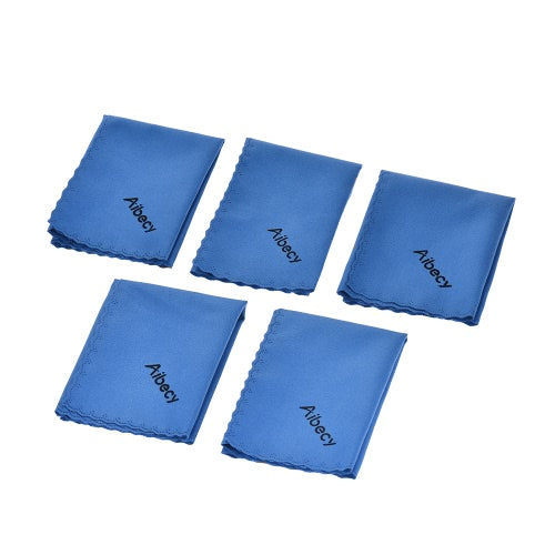 Aibecy Multipurpose Microfiber Cleaning Cloth Adopt for Microsuede for Glass Stationery Office Supplies Camera Lenses Phone Tablets Flat Screen TV Pack of 1 Blue