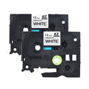 Laminated Label Tape Black on Red Compatible for Brother P-touch Label Printer PT-1010/PT-2100/PT-18R/PT-E200/PT-9500 9mm * 8m