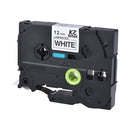 Laminated Label Tape Black on Red Compatible for Brother P-touch Label Printer PT-1010/PT-2100/PT-18R/PT-E200/PT-9500 9mm * 8m