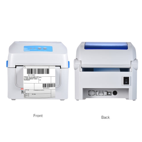 Gprinter GP-1324D طابعة حرارية 1D 2D QR ملصق باركود عنوان طباعة بوليصة الشحن الإلكترونية 8 بوصة سرعة سريعة عرض 20-118 مم مع مدخل ملصق خارجي لبريد طرود مستودع الخدمات اللوجستية السريعة